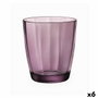 Bormioli Rocco Verre Bas Pulsar 39 cL Rose (6 Unités) Verre à Relief