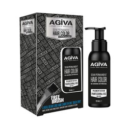 Agiva Coloration Semi-Permanente pour Barbe Noir 125ml