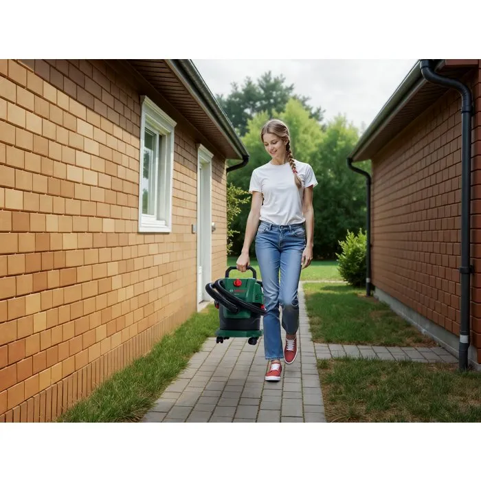 Aspirateur traîneau Bosch PAS 15-200 - 1200W, Puissance d'aspiration 200 mbar - 30 l/s, Réservoir 15 L - Aspirateur sec et humide avec fonction soufflerie