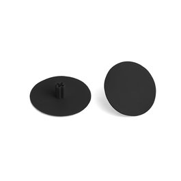 HERRAJES ALK TAPPO 25 Touche embellisseuse ø30mm noir