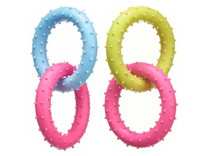MASCOW Lot de 2 anneaux en silicone 8cm assortis