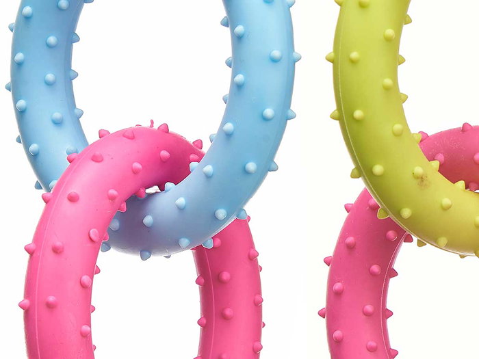 MASCOW Lot de 2 anneaux en silicone 8cm assortis