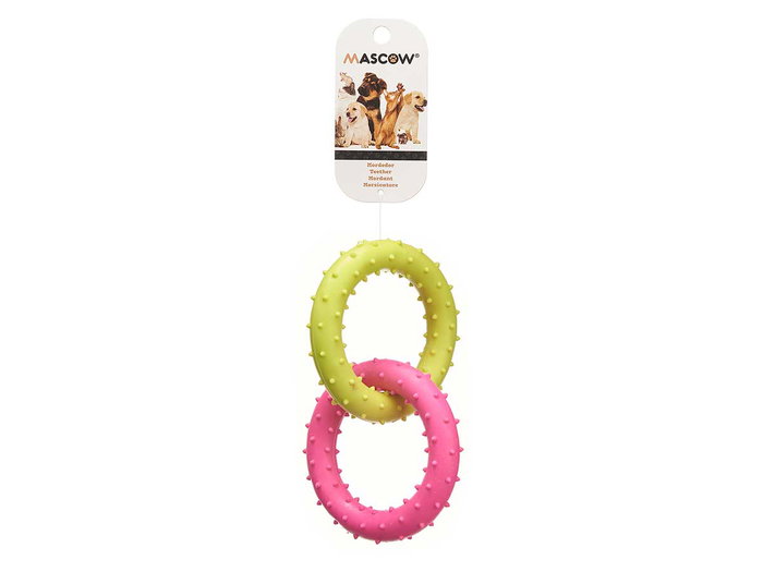 MASCOW Lot de 2 anneaux en silicone 8cm assortis