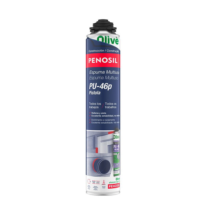 Mousse de Polyuréthane Penosil pu-46 pistola 750 ml Mousse de Polyuréthane Penosil pu-46 pistola 750 ml