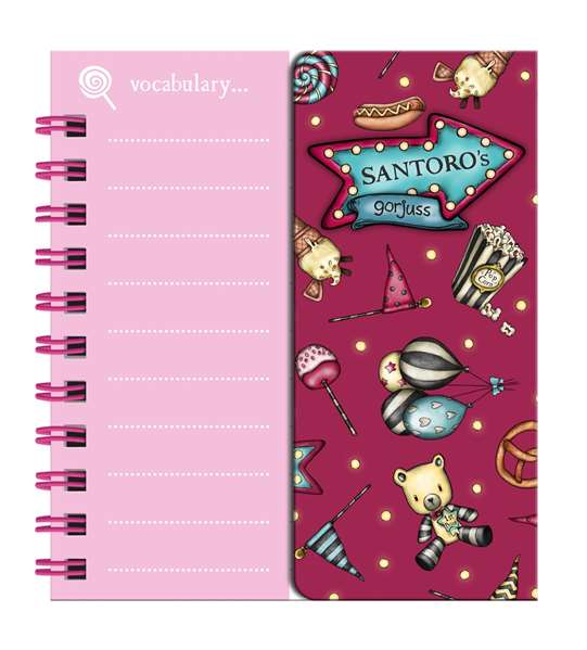 Safta Display de 16 carnets de vocabulaire Gorjuss Fairground "Carousel", 31.5 x 16.8 x 8.5 cm, à partir de 3 ans