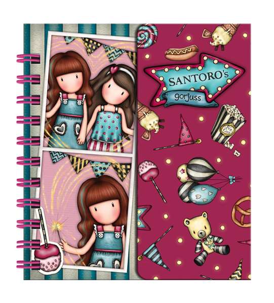 Safta Display de 16 carnets de vocabulaire Gorjuss Fairground "Carousel", 31.5 x 16.8 x 8.5 cm, à partir de 3 ans