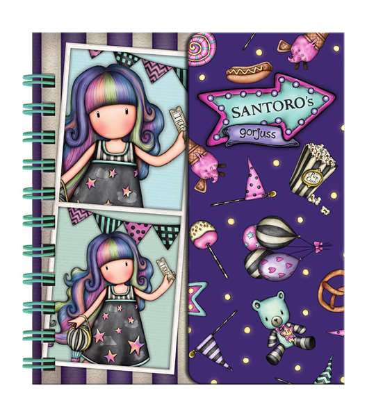 Safta Display de 16 carnets de vocabulaire Gorjuss Fairground "Carousel", 31.5 x 16.8 x 8.5 cm, à partir de 3 ans
