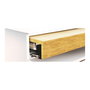 Emuca Coulisses pour table extensible et relevable Oplà Top, Aluminium, Acier inox anodisé