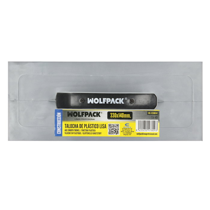 WOLFPACK LINEA PROFESIONAL Talocha Plastico Lisa Jaune 360 x 190 mm WOLFPACK LINEA PROFESIONAL Talocha Plastico Lisa Jaune 360 x 190 mm