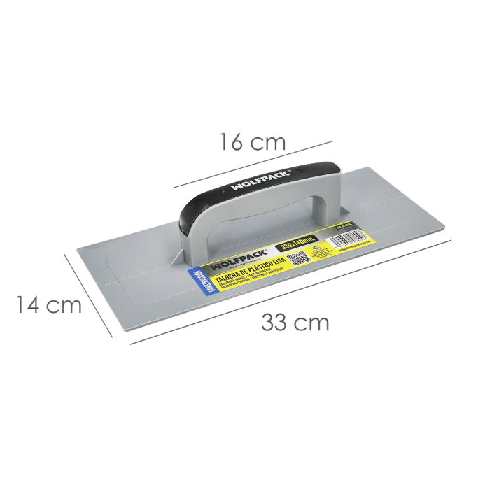 WOLFPACK LINEA PROFESIONAL Talocha Plastico Lisa Jaune 360 x 190 mm WOLFPACK LINEA PROFESIONAL Talocha Plastico Lisa Jaune 360 x 190 mm