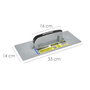 WOLFPACK LINEA PROFESIONAL Talocha Plastico Lisa Jaune 360 x 190 mm