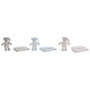 Coffret Bébé Home ESPRIT Bleu Beige Rose Polyester (3 Unités)