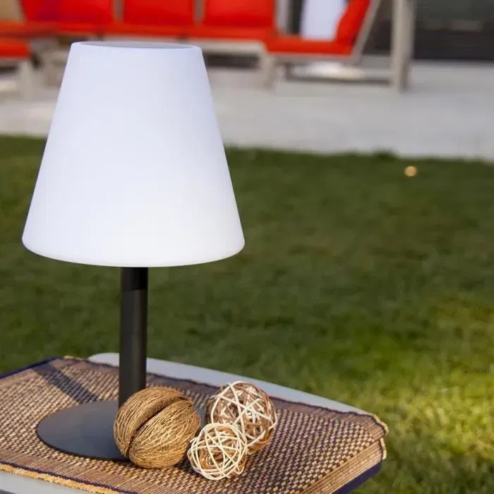 Lumisky STANDY MINI SOLAR RGB - Lampe de table solaire et rechargeable - LED multicolore et dimmable - Hauteur 36 cm