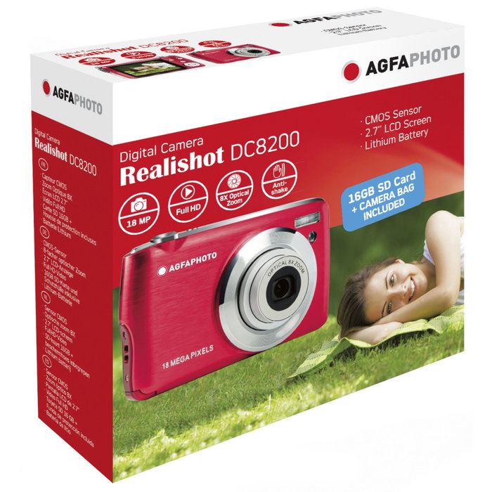 AgfaPhoto Realishot DC8200 Rouge AgfaPhoto Realishot DC8200 Rouge
