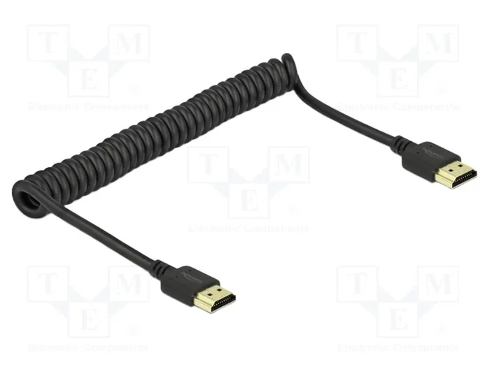 DELOCK Câble HDMI Spiral 1,5m 18Gbps DELOCK Câble HDMI Spiral 1,5m 18Gbps