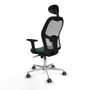 Piqueras y Crespo Chaise de Bureau avec Appui-tête 2D086G1 Vert