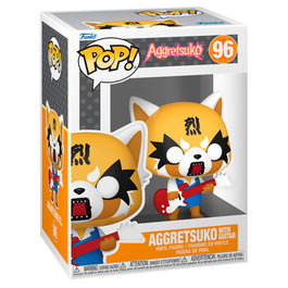 Funko - Figurine Pop Aggretsuko avec Guitare - Vinyl - 9 cm - Boîte cadeau