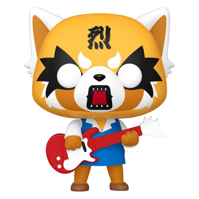 Funko - Figurine Pop Aggretsuko avec Guitare - Vinyl - 9 cm - Boîte cadeau