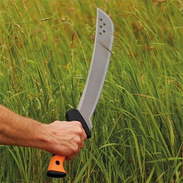 Fiskars Solid Machete 70 cm - Coutelas robuste, manche noir et orange - Ref. 1051235 Fiskars Solid Machete 70 cm - Coutelas robuste, manche noir et orange - Ref. 1051235