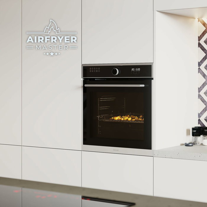 Cecotec Four encastrable Bolero Hexa AF316000 Edge A 81L 3400W AirFryer Vapeur Noir