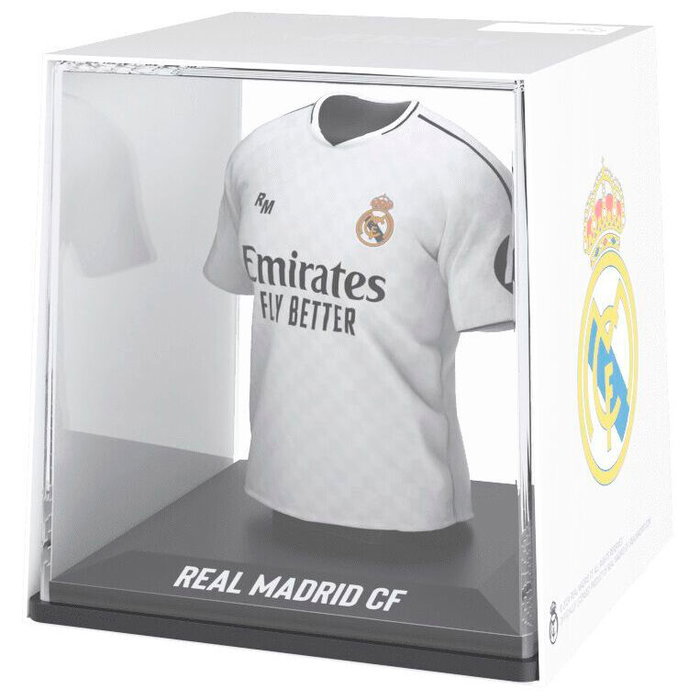 FANCOLLEX Figurine Mini Camiseta Real Madrid en vinyle, acrylique et plastique biodégradable avec étui (9,5 x 9,1 cm) FANCOLLEX Figurine Mini Camiseta Real Madrid en vinyle, acrylique et plastique biodégradable avec étui (9,5 x 9,1 cm)