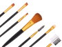 BERILO Set de 7 pinceaux de maquillage Noir-Or