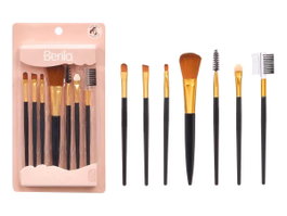 BERILO Set de 7 pinceaux de maquillage Noir-Or