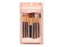 BERILO Set de 7 pinceaux de maquillage Noir-Or