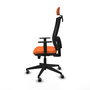Piqueras y Crespo Chaise de Bureau Horna Orange et Noir