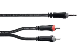 CORDIAL Câble Y mini-jack stéréo vers 2 RCA 1,5 m