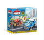 Zuru - Jeu de construction police - Voiture et moto - 125 pièces - Dimensions 20 x 17 cm - À partir de 6 ans