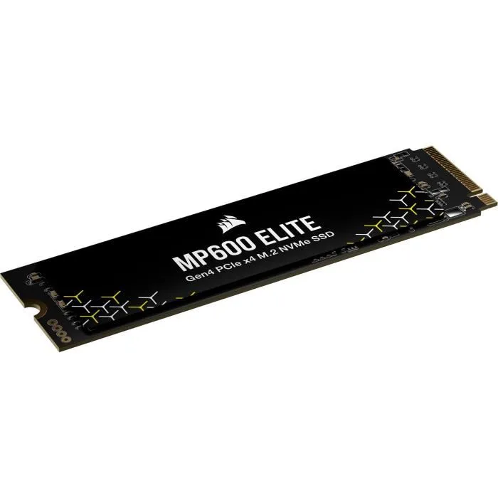 Corsair MP600 ELITE 2TB Gen4 PCIe x4 NVMe M.2 SSD Interne - Sans dissipateur