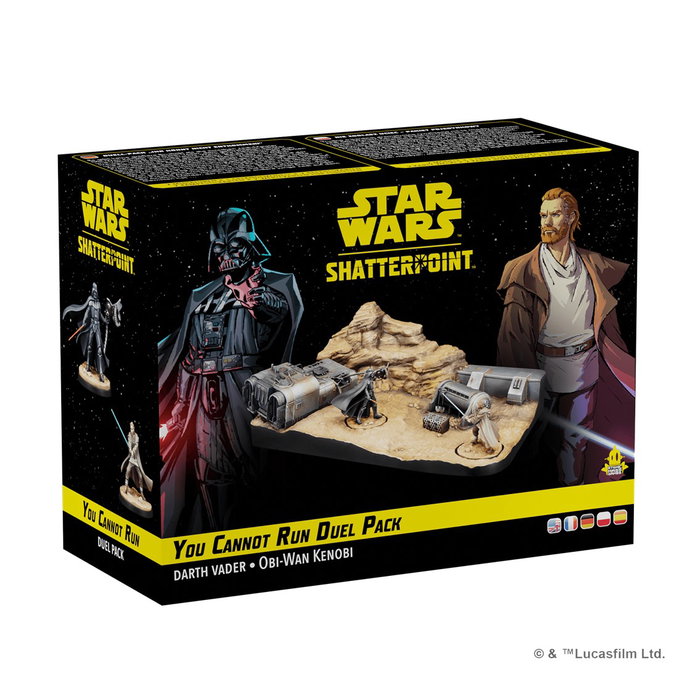 Atomic Mass Games Star Wars Shatterpoint You Cannot Run Duel Pack - Jeu de Miniatures - Expansion - Obi-Wan Kenobi et Dark Vador - À partir de 14 ans - 90 minutes Atomic Mass Games Star Wars Shatterpoint You Cannot Run Duel Pack - Jeu de Miniatures - Expansion - Obi-Wan Kenobi et Dark Vador - À partir de 14 ans - 90 minutes