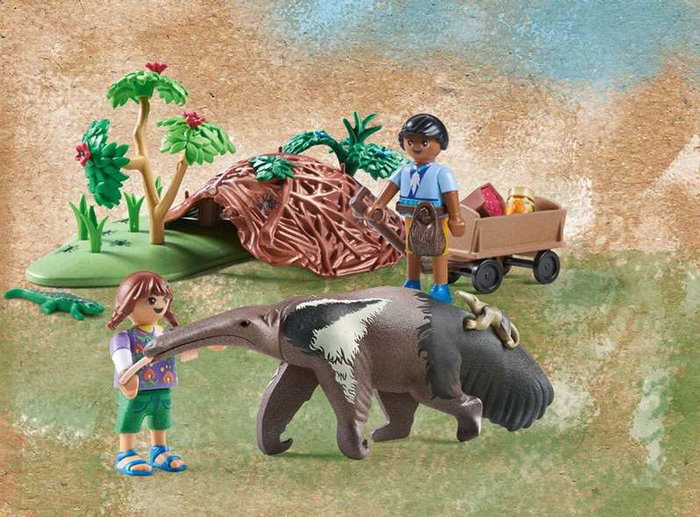 Playmobil Wiltopia Fourmiliers et soin des animaux, 39 pièces