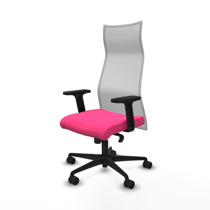 Piqueras y Crespo Chaise de Bureau Albacete Rose et Blanc