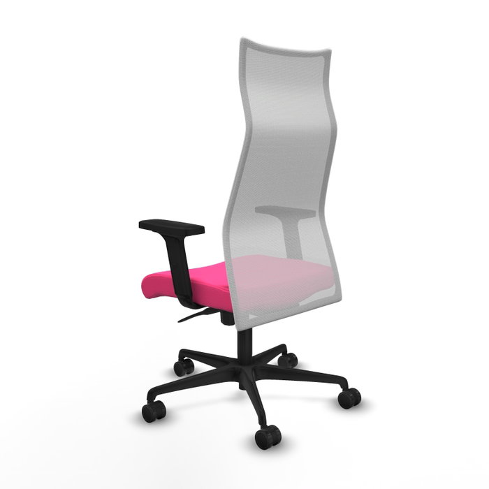 Piqueras y Crespo Chaise de Bureau Albacete Rose et Blanc