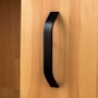 Rei Poignée de meuble type anse, modèle 2267, en aluminium avec finition noir mat, 160 mm, M4