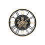 Horloge Murale Home ESPRIT Noir Doré Métal Verre 100 x 9 x 100 cm
