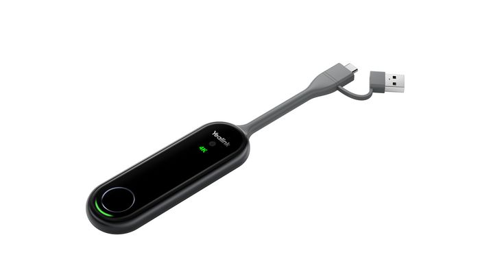 Yealink WPP30 - Pod de présentation sans fil 4K Ultra HD avec ports USB-A/USB-C et Wi-Fi 6, Plug & Play Yealink WPP30 - Pod de présentation sans fil 4K Ultra HD avec ports USB-A/USB-C et Wi-Fi 6, Plug & Play