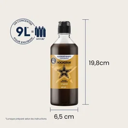 SodaStream Concentré Rockstar Original - Jus pour Machine à Eau Pétillante et Soda - Lot de 6 x 440 ml (jusqu'à 9 L de boisson)