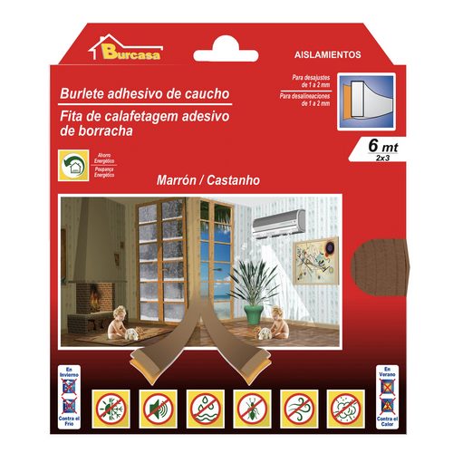 Burcasa Burlete en caoutchouc marron 6m Burcasa Burlete en caoutchouc marron 6m