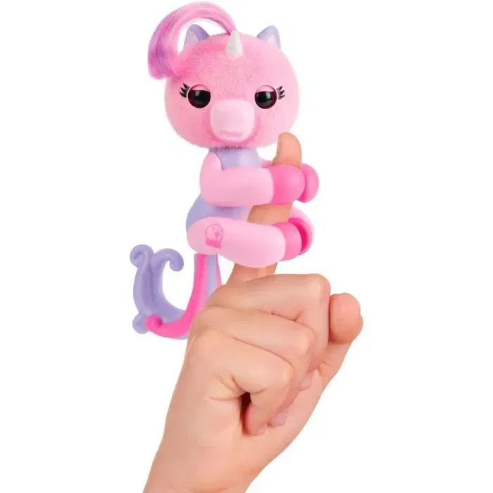 Lansay Fingerlings Magic Moods - Mimi la Licorne Interactive - Jeu de Doigt avec Lumières et 70 Sons - À partir de 5 Ans - Référence LANSAY