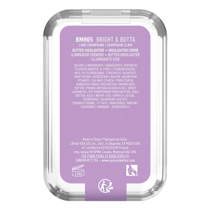 Nyx Professional Make Up Surligneur Buttermelt Highlighter #5-Bright & Butta 5 gr