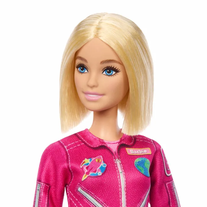 Mattel Barbie Poupée Astronaute JKF77 - Tenue Spatiale Rose Amovible - Jeu Fille à Partir de 3 Ans