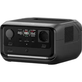 Ecoflow - Station d'énergie portable River 3 Plus - 2674W - 2048Wh - Recharge rapide - 9 ports (USB-C, USB-A, AC) - Bluetooth/Wi-Fi - Noir/gris