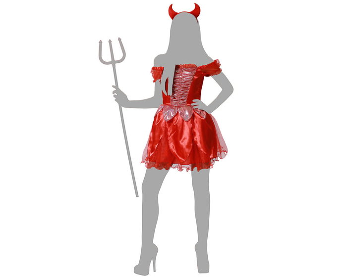 BigBuy Carnival Déguisement Diablesse Rouge XS-S