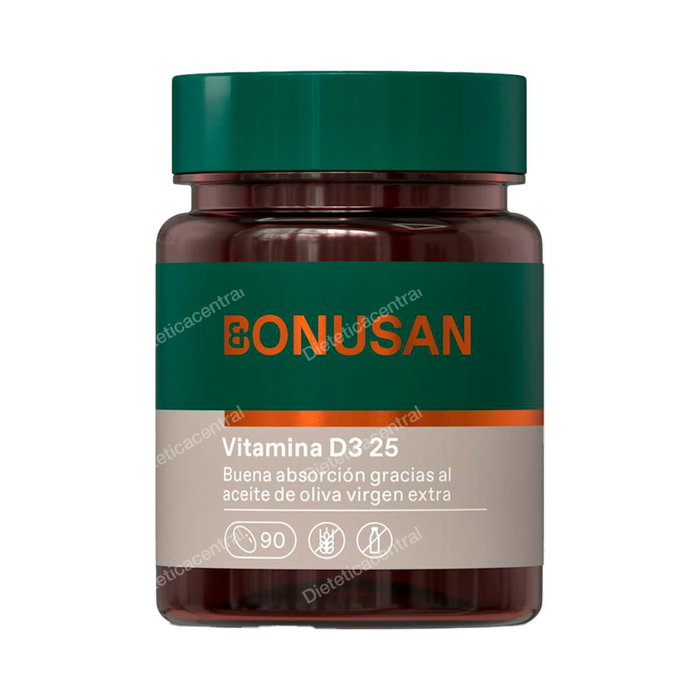 Bonusan Vitamine D3 25 mcg (1000 UI) 90 perles
