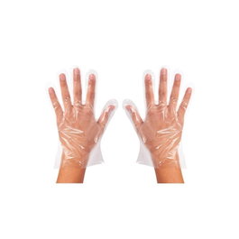Bifull - Gants jetables en polyéthylène HDPE 0,6 g/pièce - Paquet de 100 unités