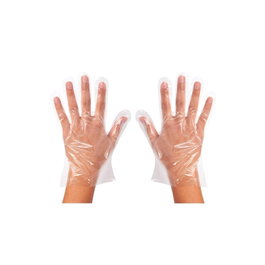 Bifull - Gants jetables en polyéthylène HDPE 0,6 g/pièce - Paquet de 100 unités