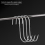 WOLFPACK LINEA PROFESIONAL Crochet de boucher en acier inoxydable 140 mm
